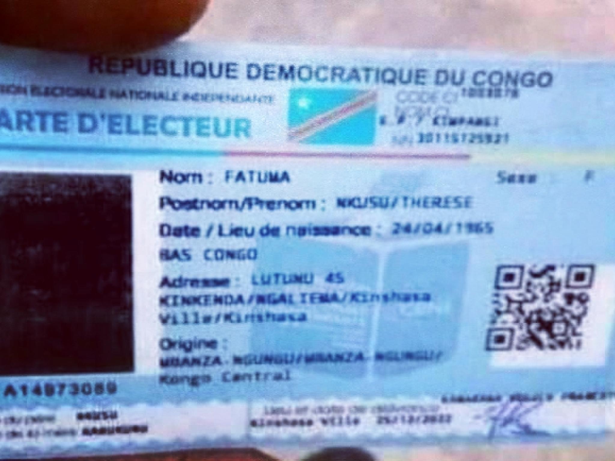 Processus électoral en RDC la Ceni préoccupée des identités qui s